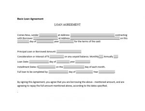 Basic Loan Agreement