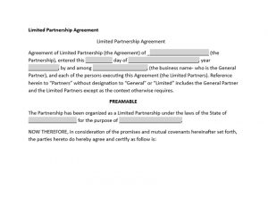Limited Partnership Agreement