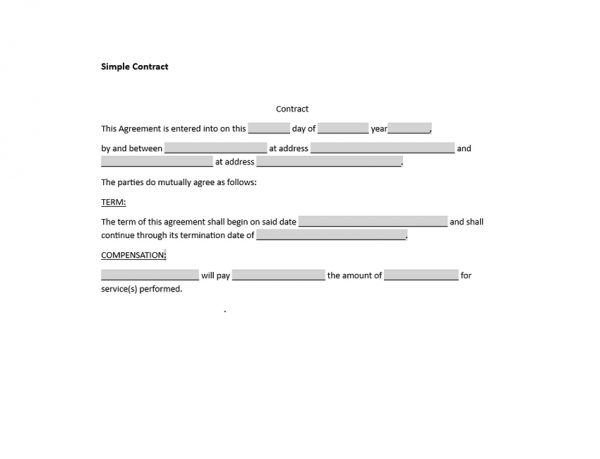 Simple Contract – Savage Legal Formations
